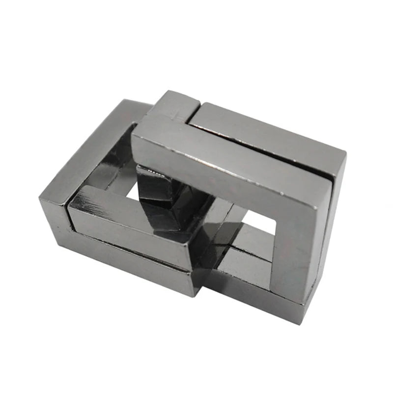 Difficult Disentanglement Brain Teaser Metal Puzzles For Adults and Kids Smart Logic IQ Test Mind Challenge Educational Toys