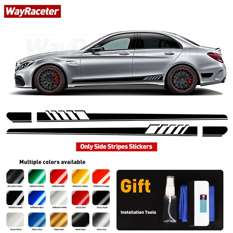 Edition 1 Stripe Sticker Door Side Hood Bonnet Roof Tail Vinyl Decal For Mercedes Benz W205 C63 AMG C Class C205 Coupe A205 S205