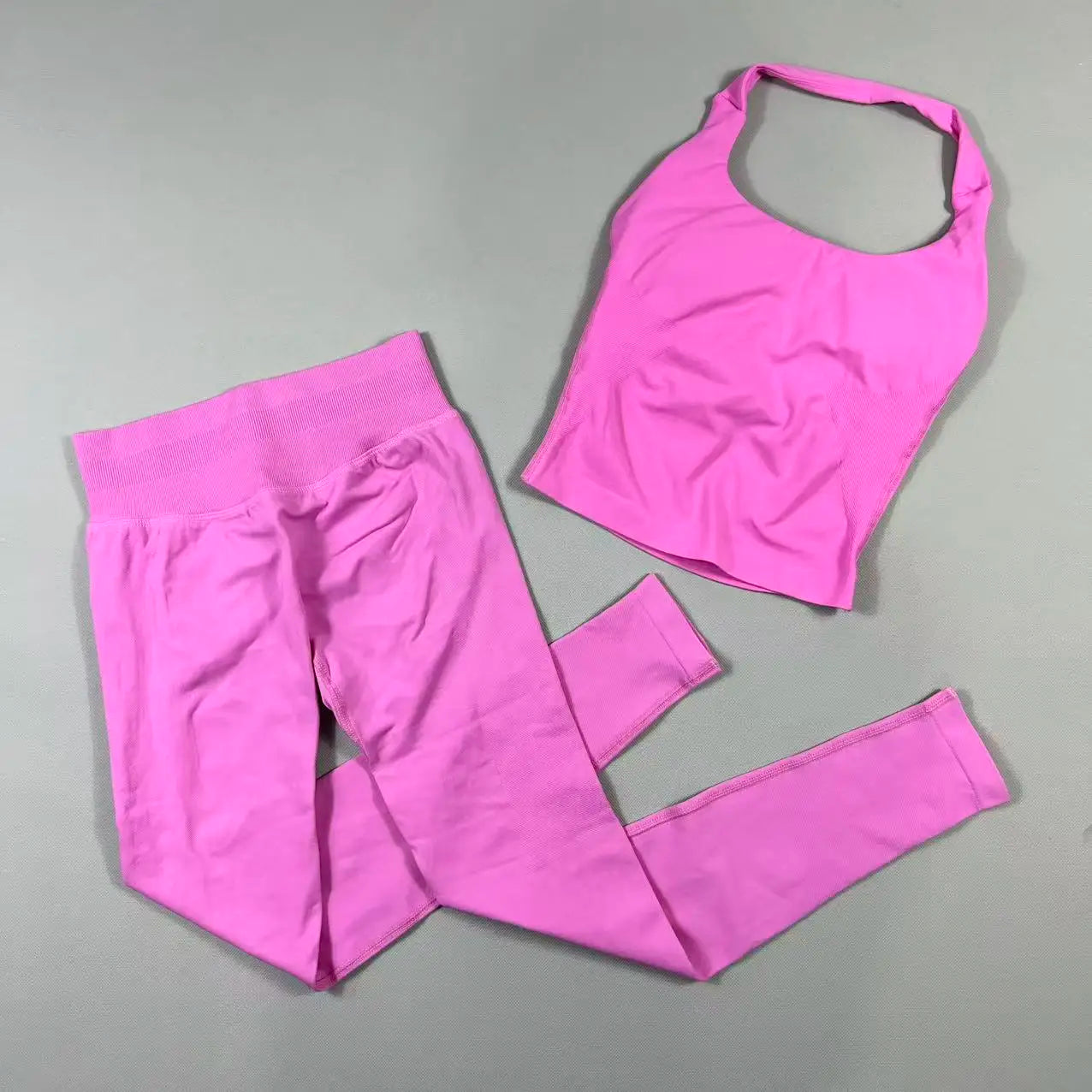 2 Pieces Sportswear Women Yoga Set Gym Clothes Sportswear Yoga Suits High Waist Scrunch Fitness Tracksuits  Pilates Set