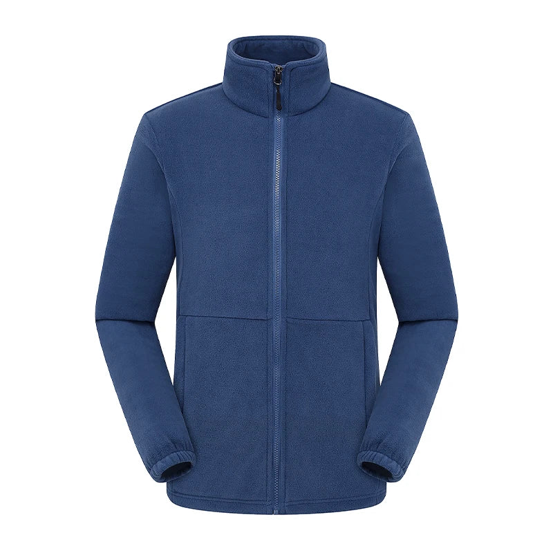 Winter Fleece Hiking Jacket For Men And Women Suitable For Outdoor Mountaineering Hiking And Camping Custom Printed Logo 4XL
