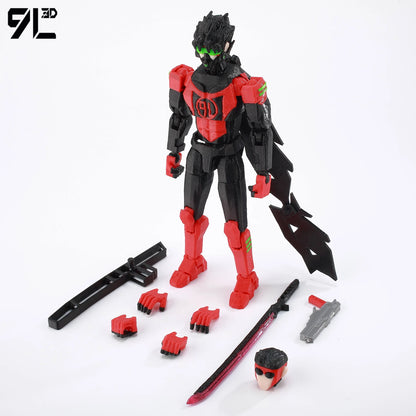 9L3D Printed Invincible Tech Jacket Toys Action Figures Titan13 T13 Dummy 13 Superheroes Multi-Jointed Movable Shapeshift Toys