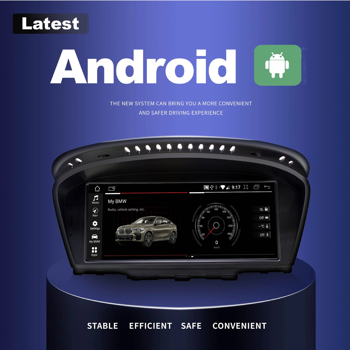 Wireless Apple CarPlay Android 15 Auto Car Multimedia For BMW 5 3 Series E60 E61 E62 E63 E90 E91 E92 E93 CCC CIC Radio GPS 4G
