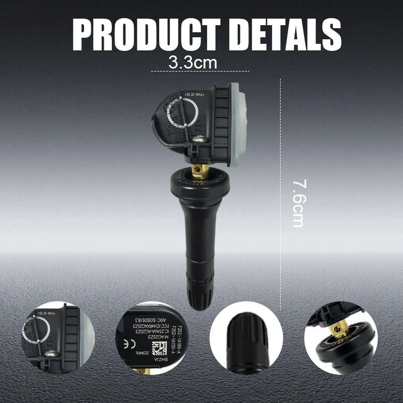 1/4PCS Tire Pressure Monitor Sensors TPMS F2GZ-1A189-AB For Ford F150 Galaxy Mustang Escape Compatible With F2GT1A180AB 315MHZ