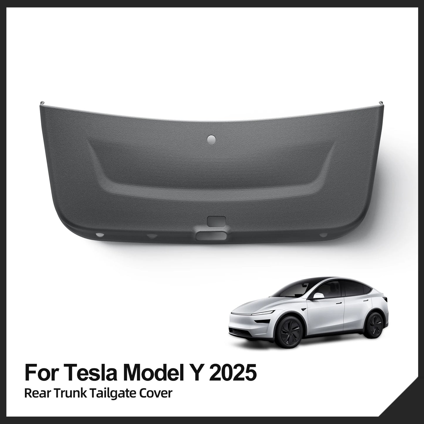 LUCKEASY for Tesla Model Y Launch 2025+ Juniper Rear Trunk Door Anti-dirt Mat TPE Trunk Tailgate Protection Pad Car Accessories