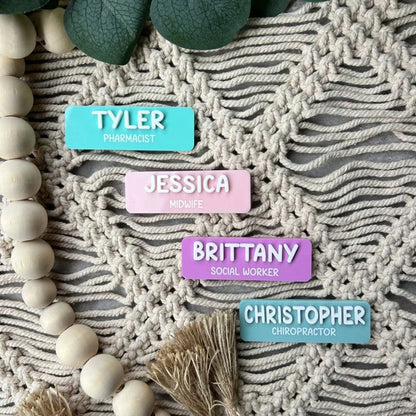 Personalized Custom Badges | Customized Personalized Name Badges | Name Badges | Educators | Nursing | Doctors | Teachers |