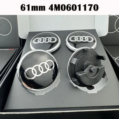 Car Floating 4pcs 60/61/68/69mm Wheel Hub Caps Hubcap Badge Styling For Audi B5 B6 B7 B8 A3 8P 8V 8L A5 A6 C6 C5 C7 A1 A7 A8 Q
