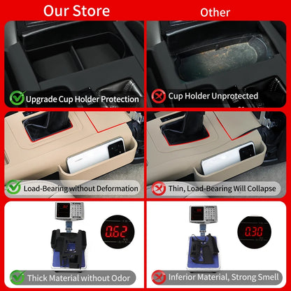 Central Console Silicone Protective Cover For Toyota Prado 150 LC150 2010-2023 Interior car Accessories Decoration Black 1pcs