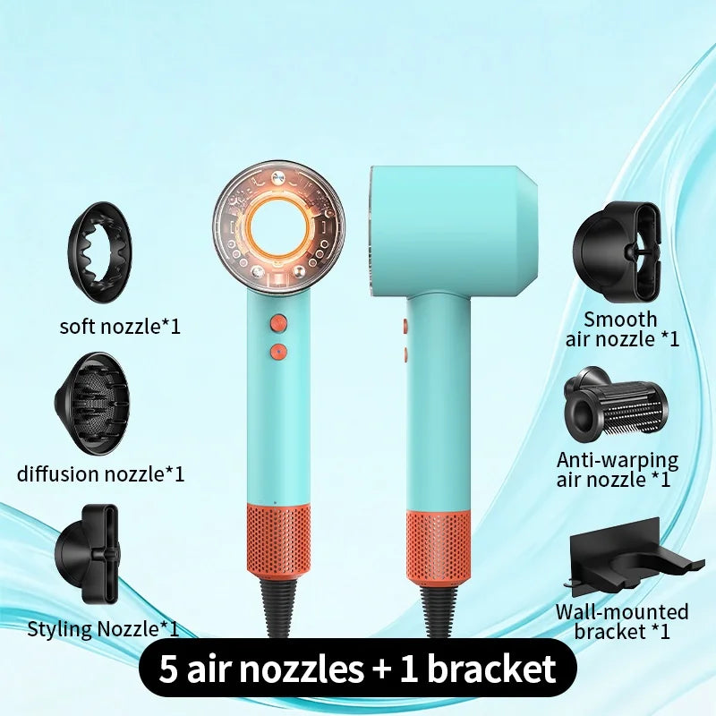 High Wind Home Negative Ion Silent Hair Dryer 1700W Intelligent Sensing Easy Hair Care Say Goodbye to Hot Hair Troubles
