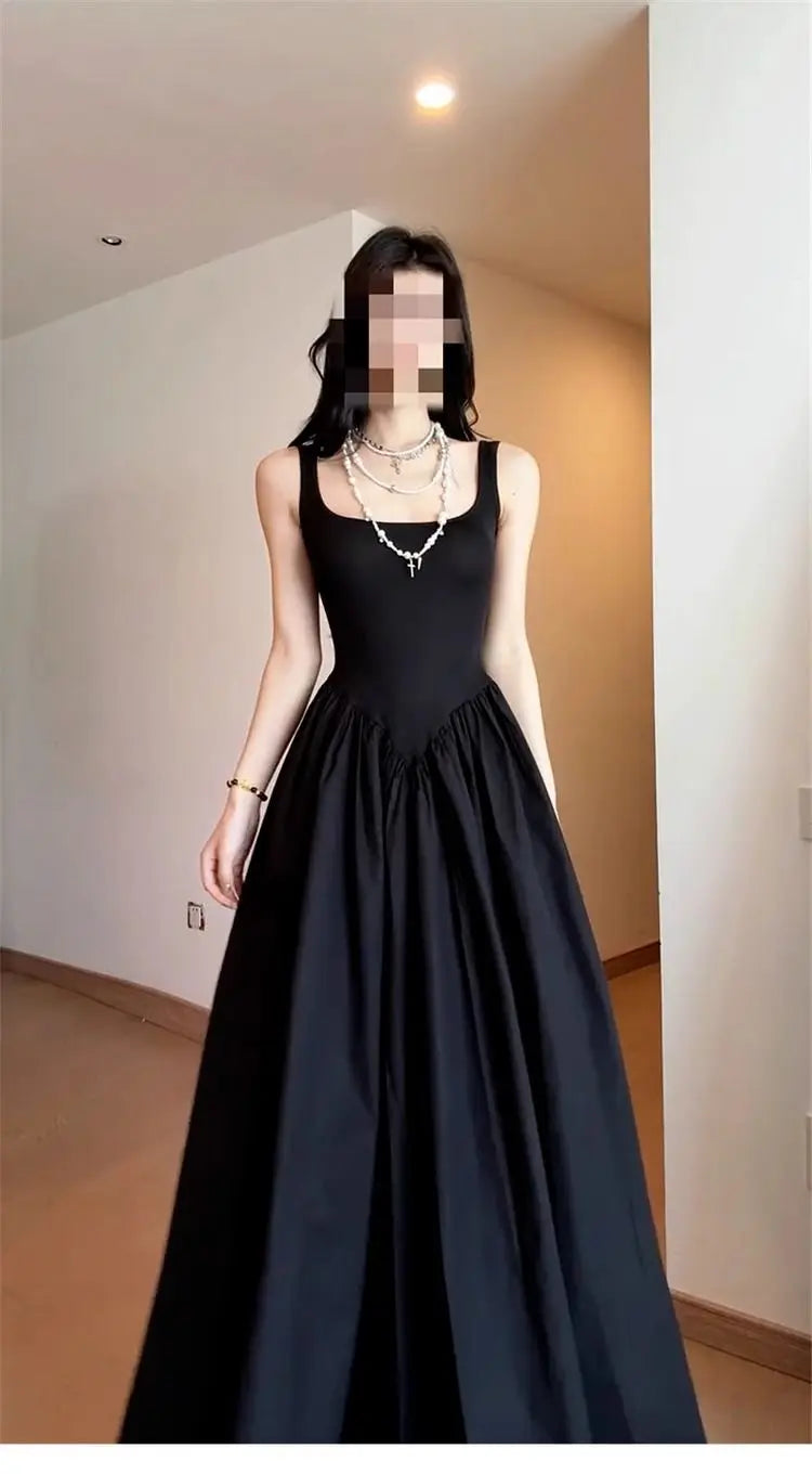 Ele Off-oulder Long Dr Women's Summer New Sle High Waist Design Conceals Flattering Body ape Svel Gown