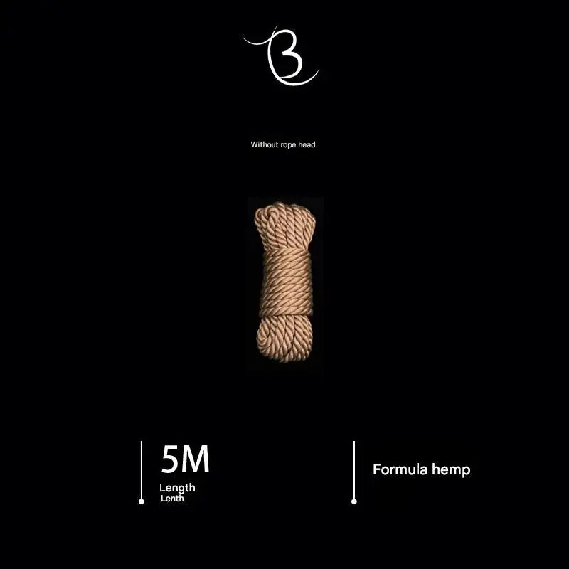 10m Shibari Bondage Rope,Soft Jute for Japanese Rope Art,Skin-Friendly for Beginners,Natural Color Skin-Safe Jute Couples Play