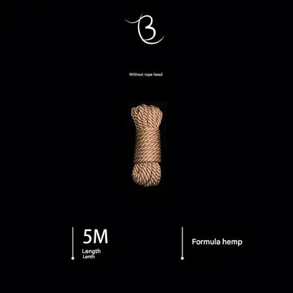 10m Shibari Bondage Rope,Soft Jute for Japanese Rope Art,Skin-Friendly for Beginners,Natural Color Skin-Safe Jute Couples Play