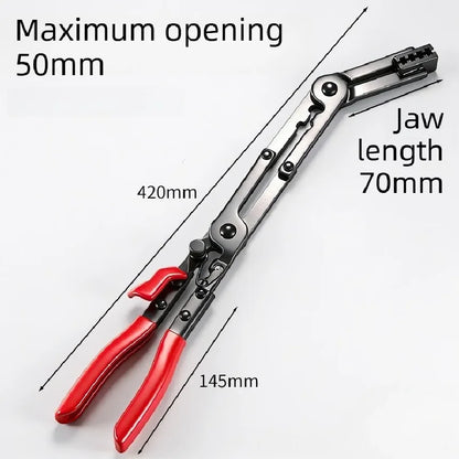 Adjustable Clamp Tool for Automotive Hose Pipes Reach Hose Clamp Pliers Set Fuel Oil Water Hose Auto repair Tools