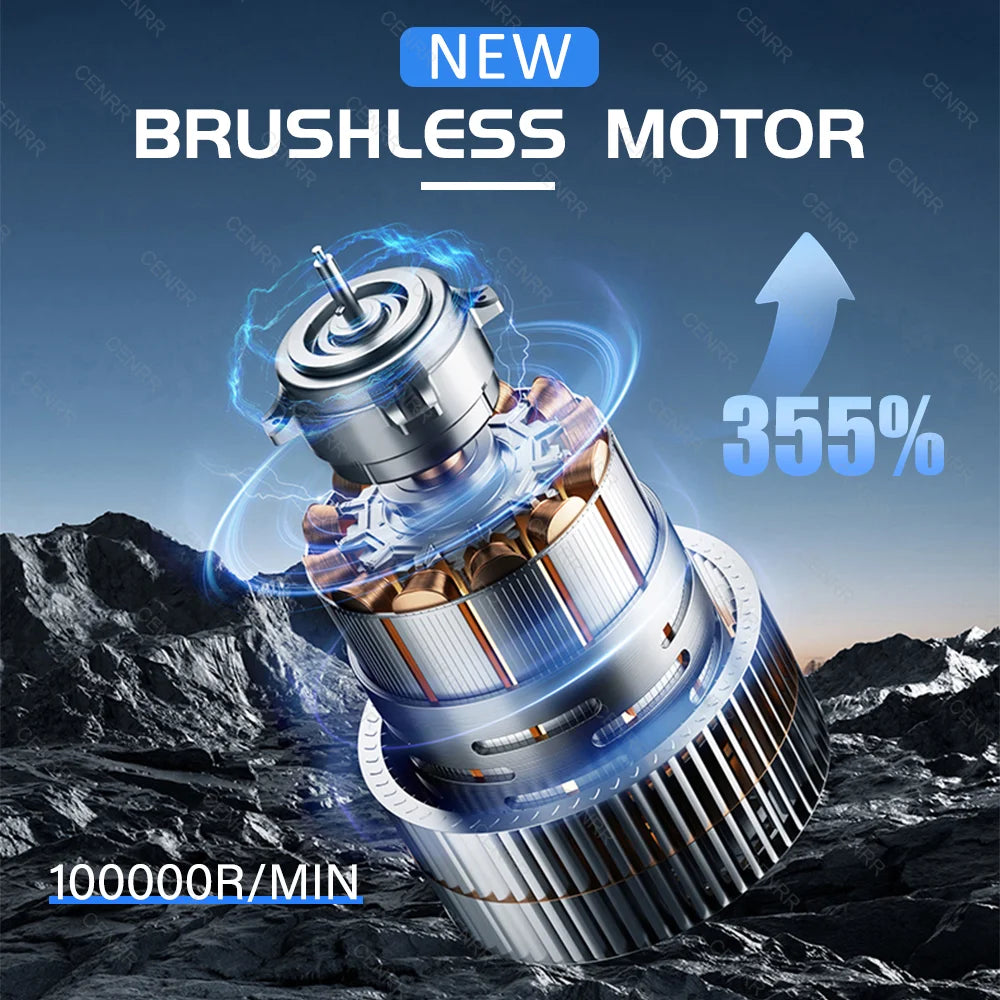 CENRR 9998000PA Car Vacuum Cleaner Strong Suction Powerful Wireless Portable Car Cleaner for Home Appliance Air Blower