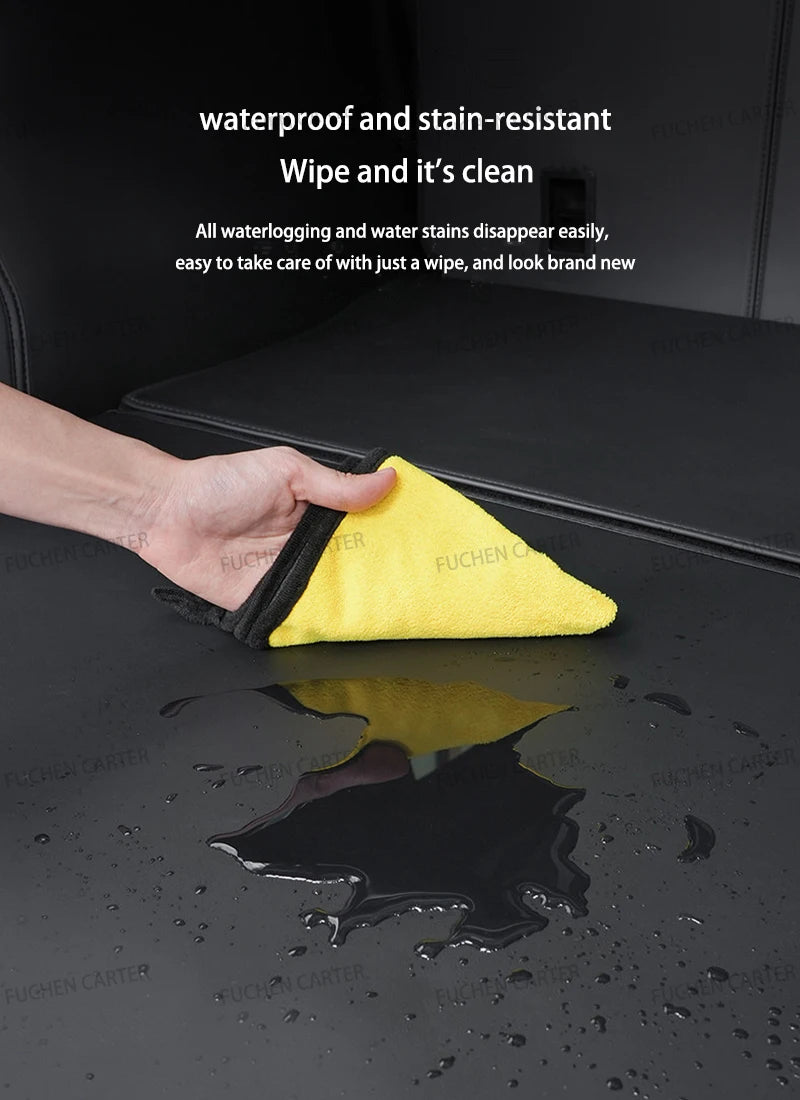 For Tesla NEW ModelYL2026 Leather Front Rear Door Sill Protector Threshold Strip Anti-kick Guard Panel Waterproof Pad Accessorie