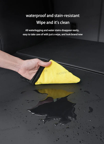 For Tesla NEW ModelYL2026 Leather Front Rear Door Sill Protector Threshold Strip Anti-kick Guard Panel Waterproof Pad Accessorie