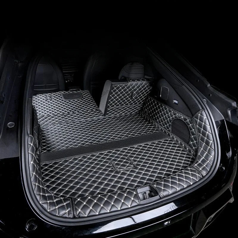 Car Boot Mat Rear Trunk Liner Cargo Leather FloorCarpet Tray Protector AccessoriesMats For BYD Sealion 7 SeaLion 07 EV 2025 2024