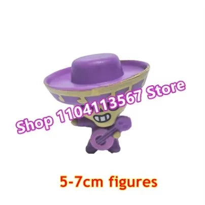 24pcs Cartoon Mini Figures Poco Bibi Shelly Cute Anime Heroes Model Accessories Charms Game Collectibles Toys for Children Gift