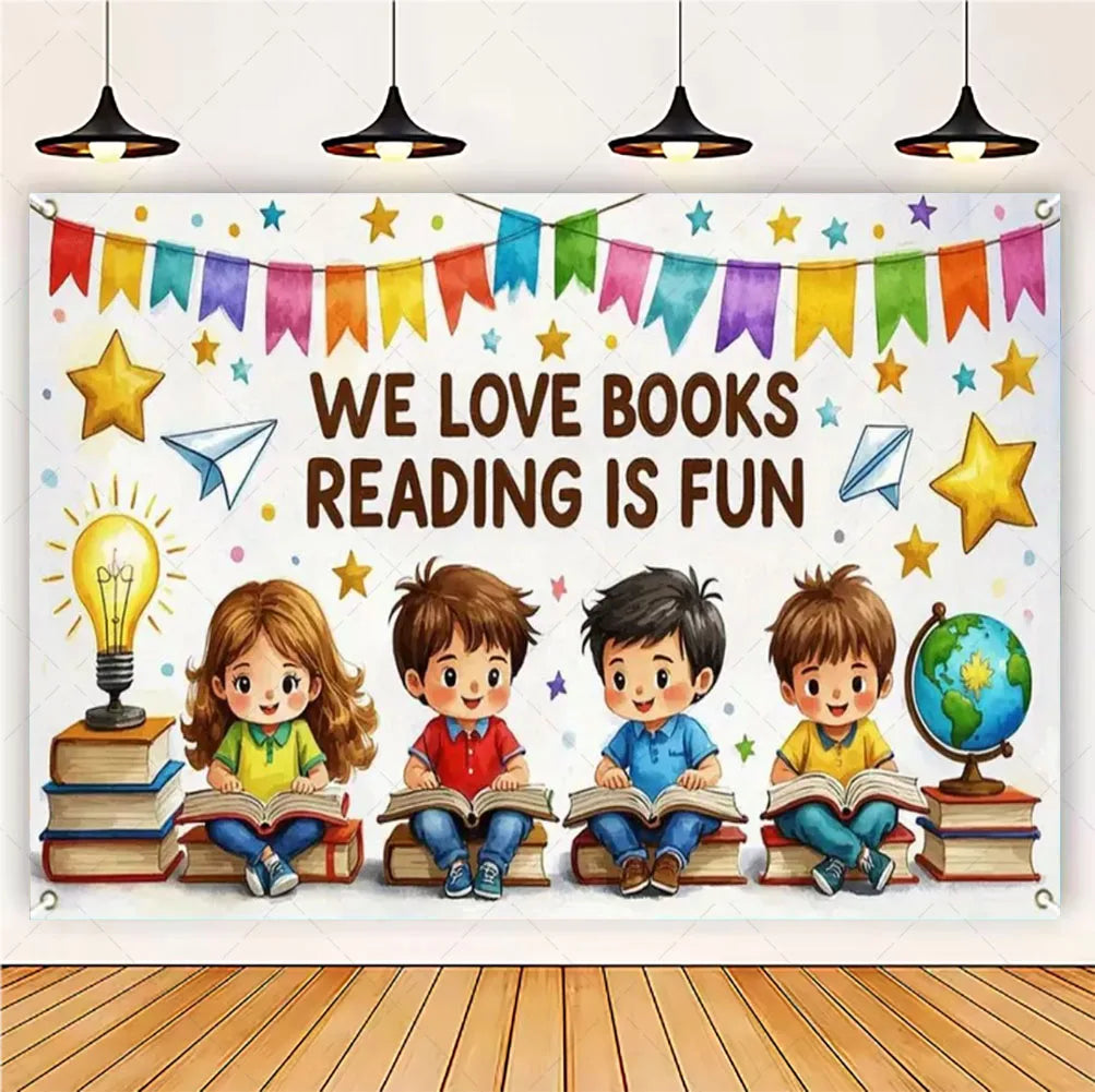 Welcome Back To The School Blackboard, Pencil Banner Backdrop, Holiday Education Theme Decoration, Photography Background Cloth