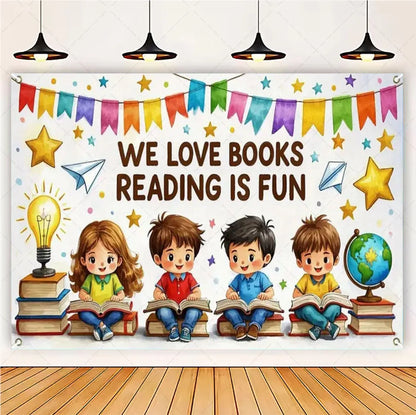 Welcome Back To The School Blackboard, Pencil Banner Backdrop, Holiday Education Theme Decoration, Photography Background Cloth