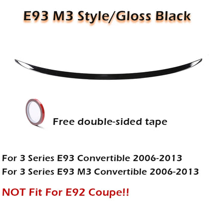 Rear Trunk Spoiler Wing Carbon Fiber M3 M4 MP PSM Style For BMW 3 Series E92 Coupe E93 Convertible M3 2006 -2014 320 325 328 330