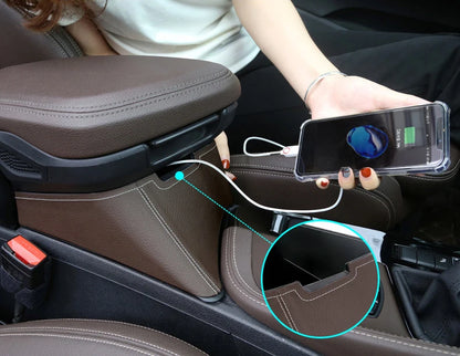 LHD Car Central Seat Armrest Box Console Storage Container Organizer Tray Interior For BMW X1 F48 X2 F39 2016-21 Car Accessories