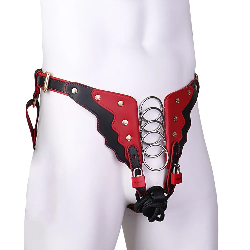 ANOSX Male Chastity Cage Strap On Penis Cages Restraint Urethral Lock Device With High Quality Microfiber Chastity Belt Sex Toys