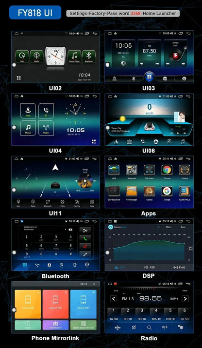 CHSTEK Android 13 Car Radio For Hyundai Santa Fe 2007 2008-2012 Head Unit Carplay Bluetooth WIFI 4G GPS Multimedia Vedio Player