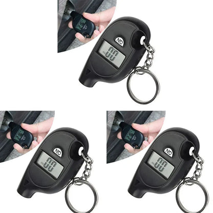 1-4Pcs Keychain Style Tire Gauge Digital Lcd Display Tester Gauge Car Tire Pressure Test Meter Car Motorcycle Tyre Diagnostic