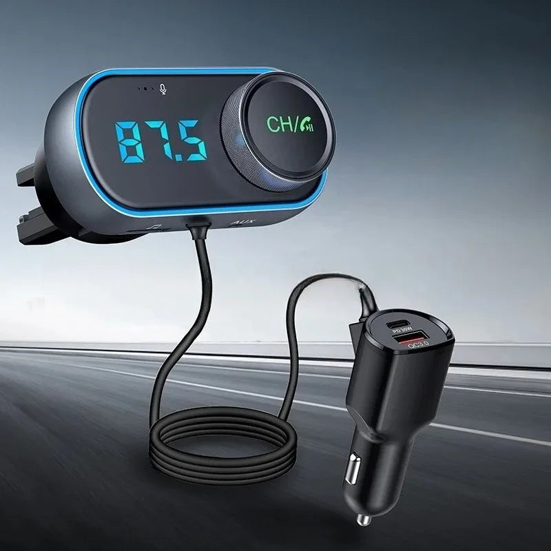 Player Auto Car Accessories 5.0 MP3 T78 TRD for Handsfree Bluetooth Car FM Transmitter USB QC3.0 Fast Charge Car Kit Wireless