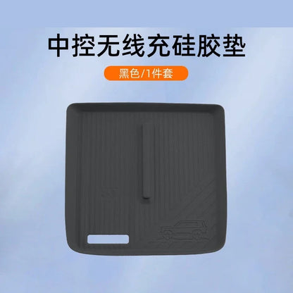 For Chery ICAR V27 2026 Silicone Cup Holder Mat Wireless Charging Anti Slip Pad Tailgate Storage Box Interior Accessories Kit