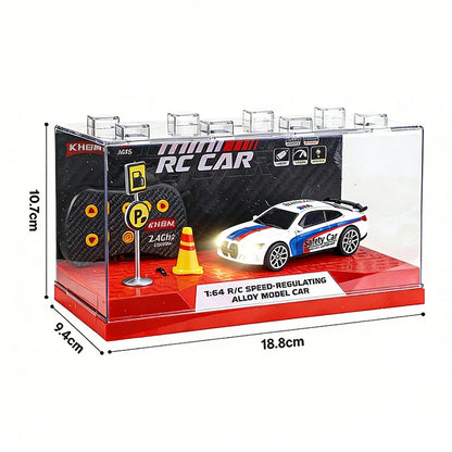 2026 Upgraded RC Car 1:64 Mini Alloy RC Drift Car Easy to Carry, 60mins Life.  Exquisite Gift Box An Ideal Toy Gift for Children