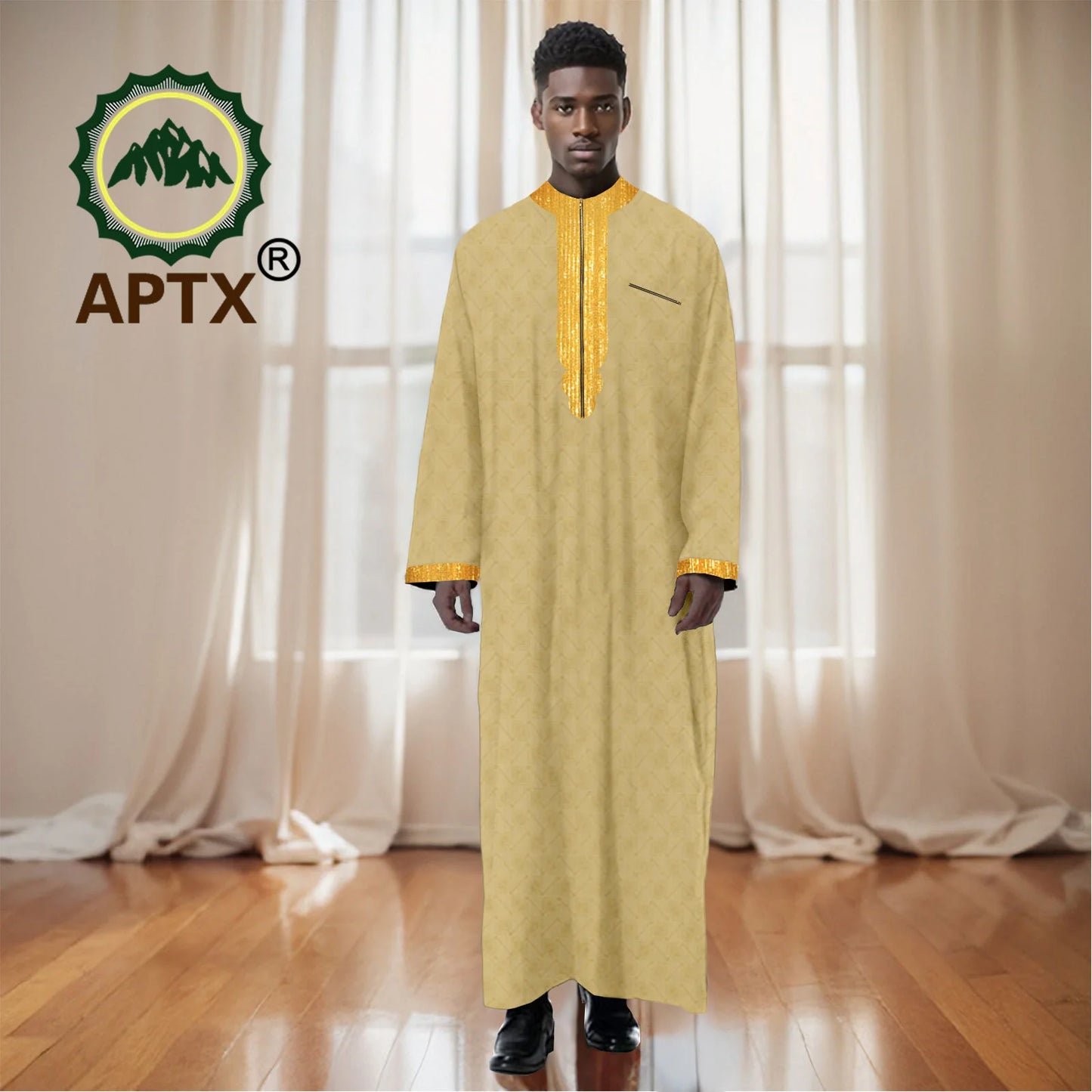 Musilim Men Cloths Long Sleeve Islamic Clothing Men Robe Arab Abaya Dresses Embroidered Kaftan Casual Formal Dubai Thobe 2412002