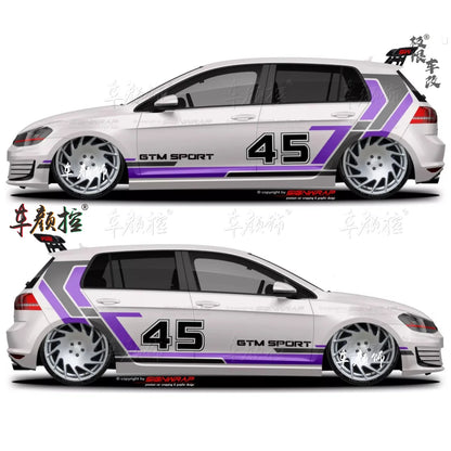 Car stickers For Volkswagen Golf8 MK5 MK6 MK7 GTI POLO customized exterior design sporty fashionable decals Vinyl  Accessories