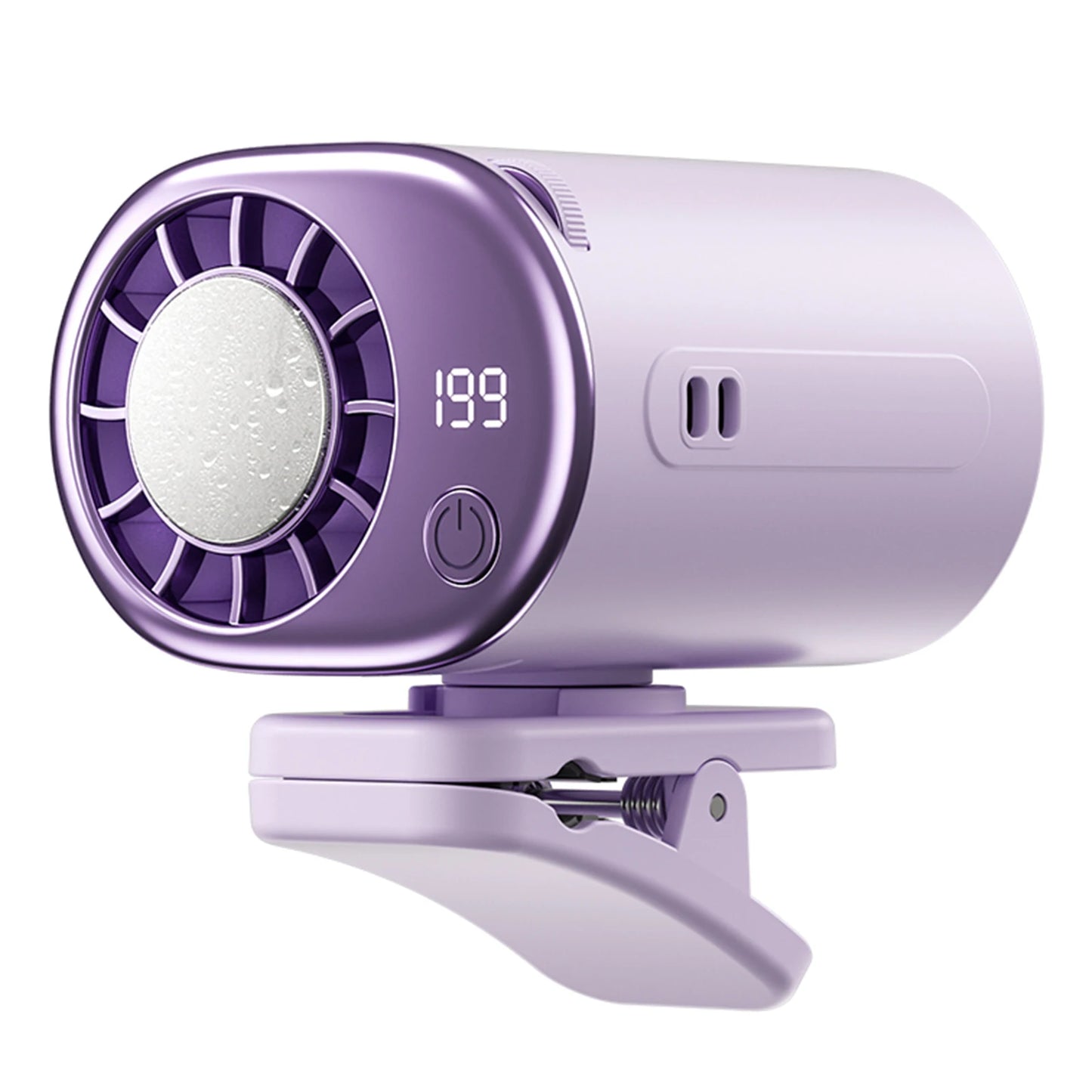 USB Backseat Cooling Fan 360° Rotation Car Clip Cooler Fan 199 Speeds Adjustable for Infant Kids Dogs Summer Road Trips