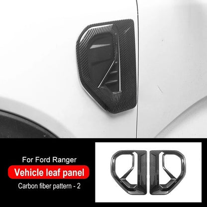 Fit for Ford Ranger 2024 2025 Interior Protection Sticker Carbon Fiber Grain Gear Shift Panel Cover Trim