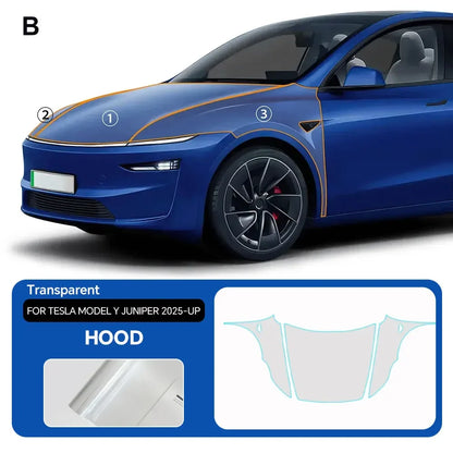 For Tesla Model Y Juniper 2025 2026 Paint Protection Film Self-Healing Bra PPF Body Sticker Accessories Anti-Scratch Resistant