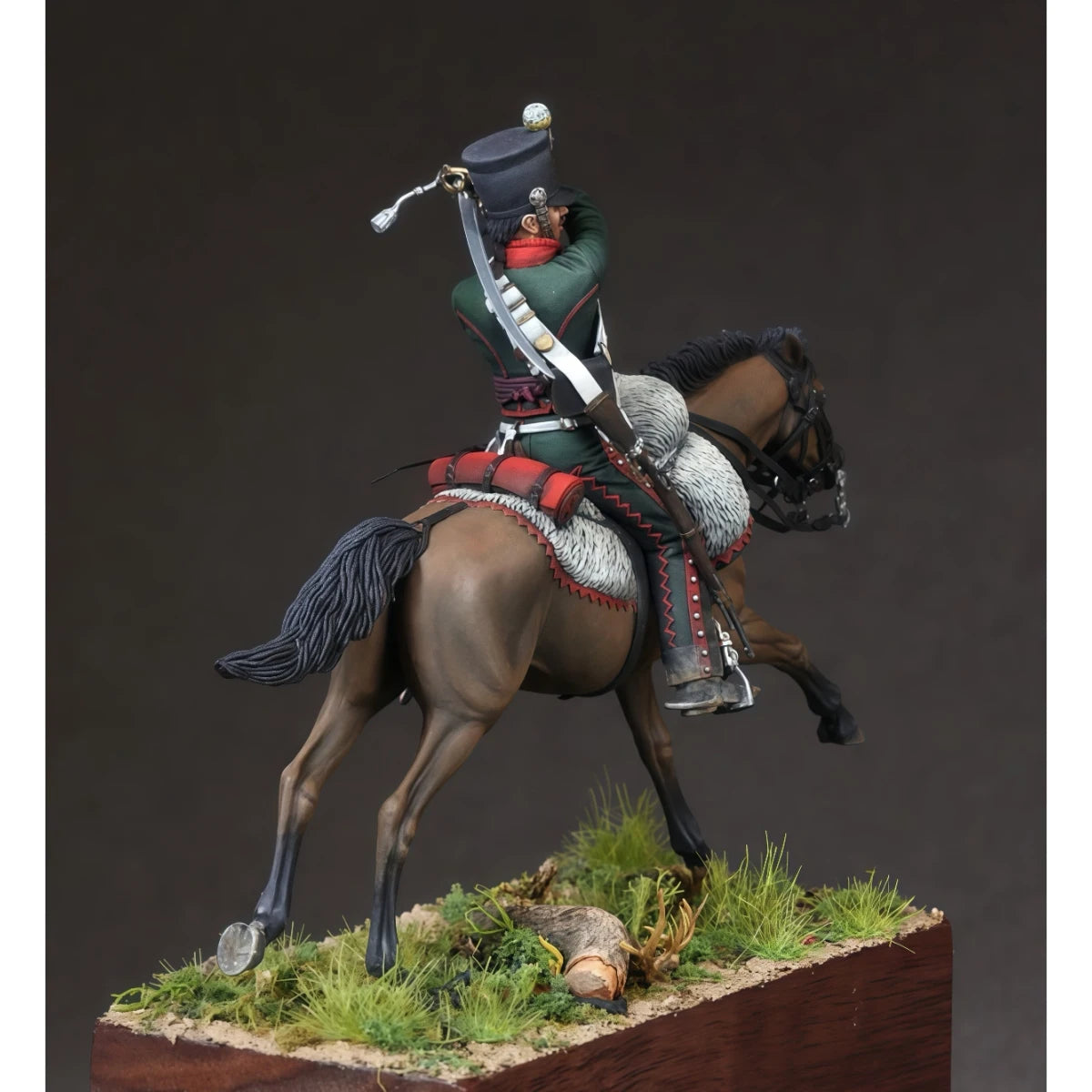 54MM Resin Unpainted Model Kit, Military Theme, French Cavalry Regiment Hussars Unfinished and Unpainted GK, 1773