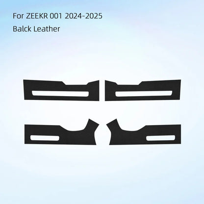 For Zeekr 001 2024 2025，Leather Car Door Anti-kick Pad Front Rear Door Protective Pad Threshold Bar Car Modification Accessories