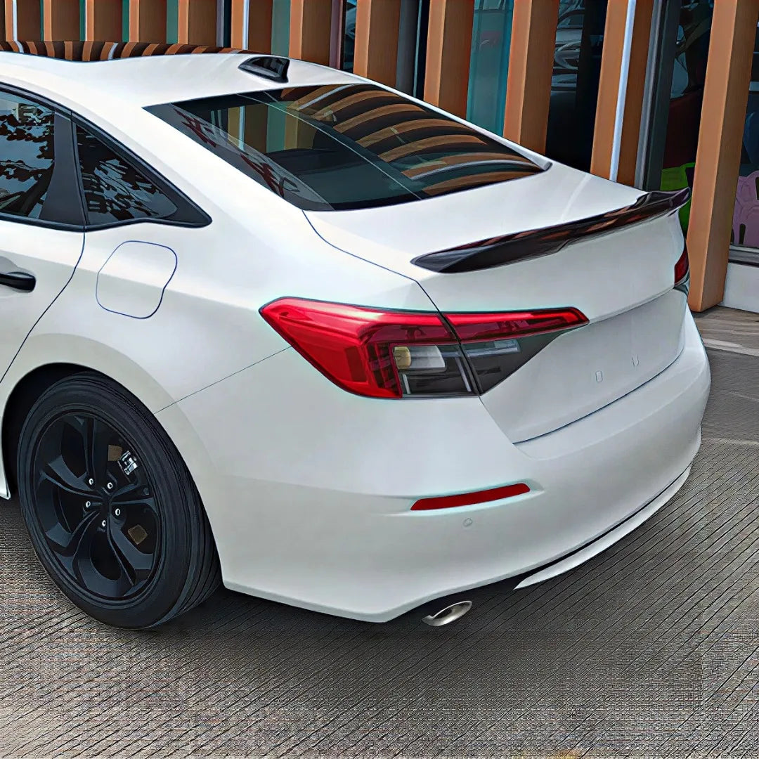 Rear Sport Wing Trunk Spoiler For Honda Civic 11th Gen Sedan 2021-2024 Air Dam Deflector Glossy Black Trim Tuning Accessories