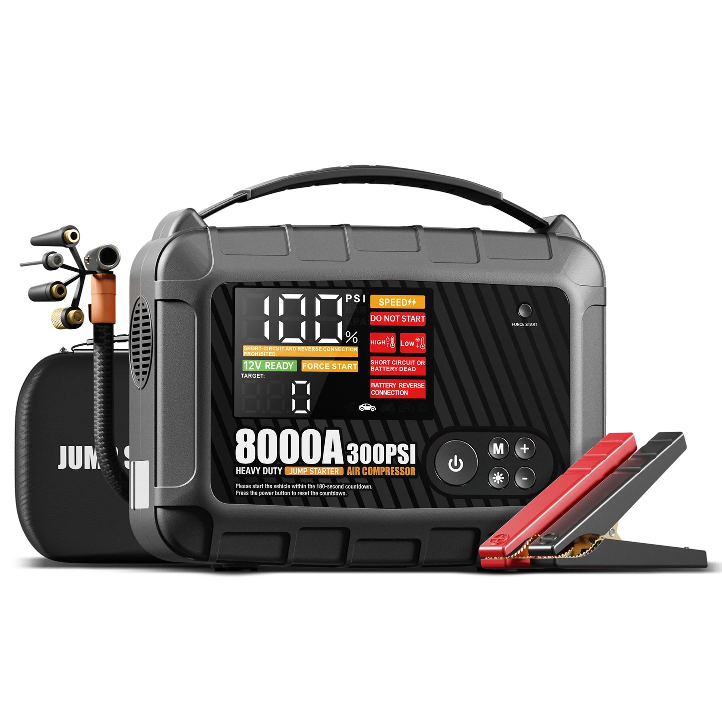 8000A Professional Heavy Duty Car Jump Starter Powerful Car 12V Car Battery Starter Booster Starting Device