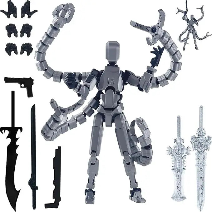 Hot 13 Action Figure Dummy Death Swordsman Titan 13 Action Figures T13 Multi-Jointed Movable Lucky 13 Action Figure Nova Gift