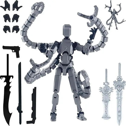 Hot 13 Action Figure Dummy Death Swordsman Titan 13 Action Figures T13 Multi-Jointed Movable Lucky 13 Action Figure Nova Gift