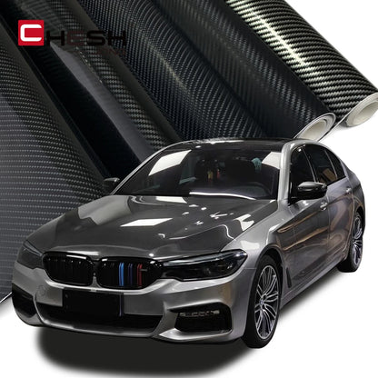 145cmx200cm Carbon Fiber Vinyl Film Car Styling Wrapping Sheet Roll Film Automobiles DIY for Car Hood Roof Stickers Accessories