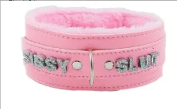 Women's customized PU necklace sexy COSPLAY plush collar leather nightclub style Jewelries