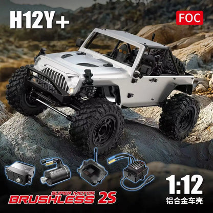 MJX Hyper Go H12Y+ 1：12 4WD RC Car Professional Off-Road Racing 12km/H Sensored Brushless Motor 2.4G Remote Control Cars Truck