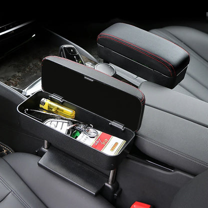 Car Armrest Box Adjustable Elbow Support Seat Gap Organizer Cushion Fit Cars SUV Truck Ergonomic Comfort Drive
