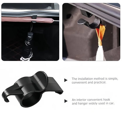 2PCS/Set Car Hooks for Back of Car Seats, Trunk, Fishing Rods, Umbrellas, Towels, Multi-Functional Car Storage Hanger