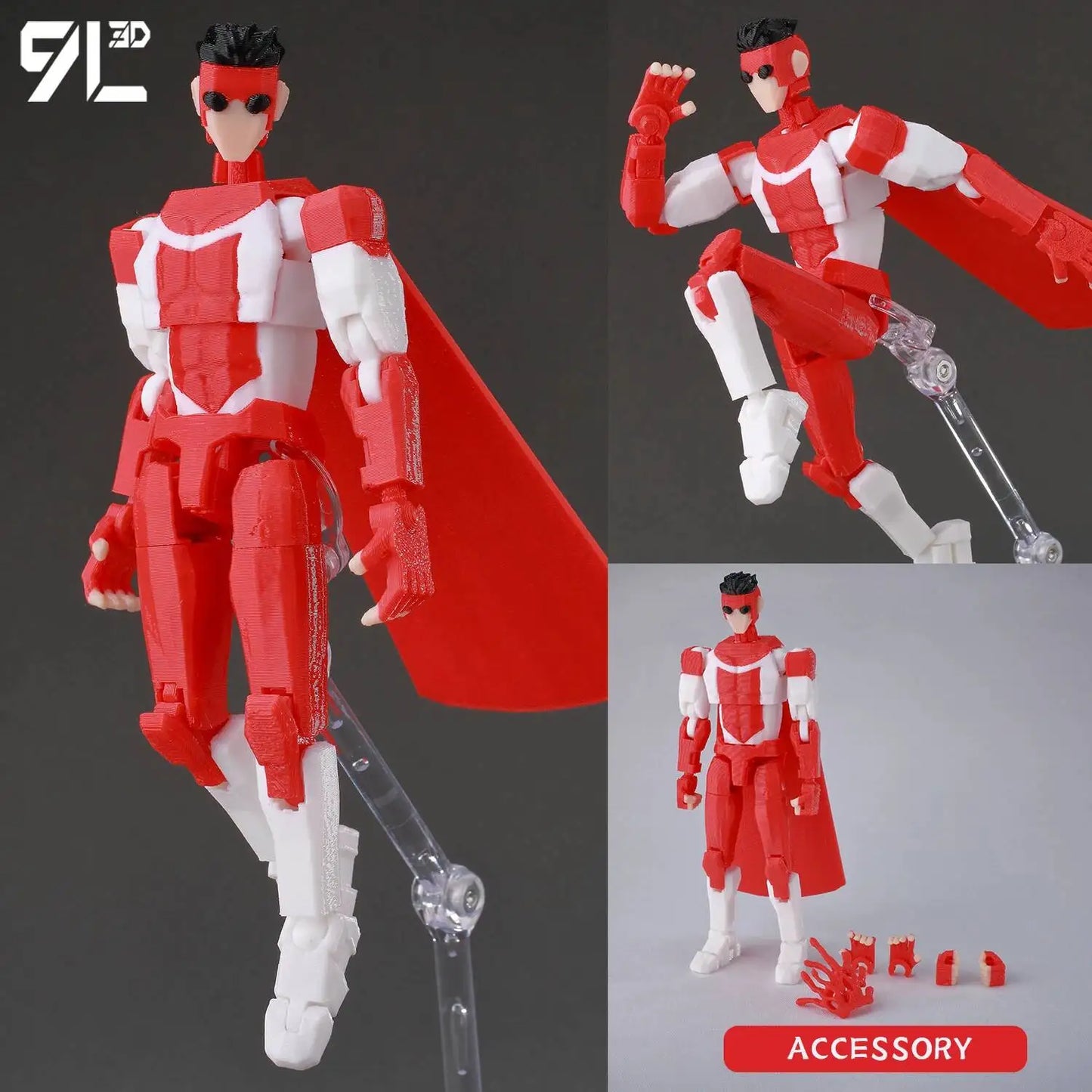 9L3D Invincible Slayer Daryl Dixon Lucky13 Action Figure Dummy13 Multi-Jointed Collectible Model Toys Titan13 Birthday Gifts T13