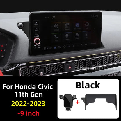 For Honda Civic 11th Gen 2022 2023 Car Phone Holder 9 inch Screen Mobile Phone Holder GPS Bracket Car Mount Car Accessories
