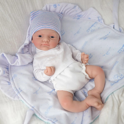 12"  Micro Preemie Full Body Silicone Baby Doll  Girl "Luna"& Boy "Toby" Lifelike Reborn Doll Surprice Children Anti-Stress